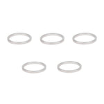 Wolf Tooth Precision Headset Spacers - 5 Pack Silver / 3mm