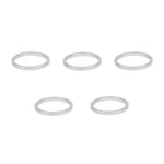 Wolf Tooth Precision Headset Spacers - 5 Pack Silver / 3mm