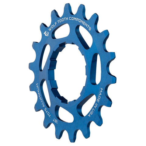 Wolf Tooth Aluminum Single Speed Cog Blue / 19T