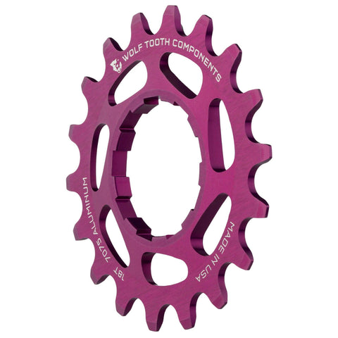 Wolf Tooth Aluminum Single Speed Cog Purple / 20T