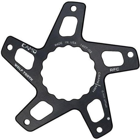 Wolf Tooth CAMO Direct Mount Spider for Race Face Cinch Black / P2 Reverse Dish (58mm Chainline / +4mm Offset)