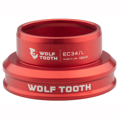 Wolf Tooth Premium External Cup Headset Red / Lower EC34/30