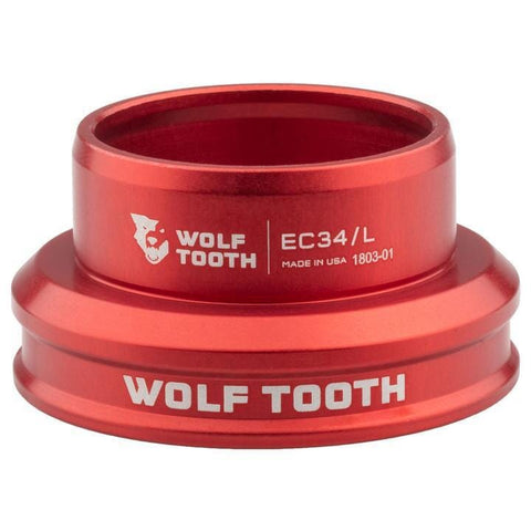 Wolf Tooth Performance External Cup Headset Red / Lower EC34/37