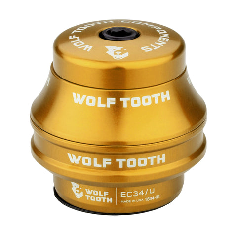 Wolf Tooth Premium External Cup Headset Gold / Upper EC34 15mm