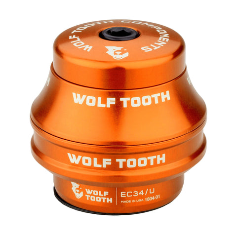 Wolf Tooth Premium External Cup Headset Orange / Upper EC34 15mm