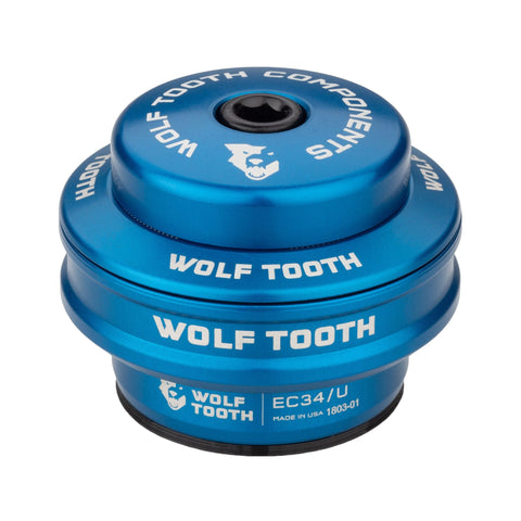 Wolf Tooth Premium External Cup Headset Blue / Upper EC34 5mm