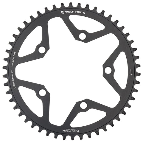 Wolf Tooth 110 BCD Gravel/CX/Road Round Chainrings 50T /