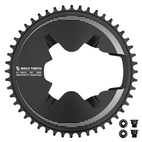 Wolf Tooth Aero Direct Mount Chainring for Shimano R9200 Drop Stop ST / 48T