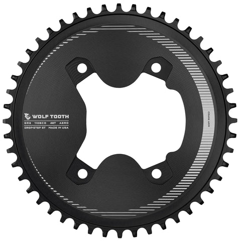 Wolf Tooth 110 BCD Asymmetric Aero for Shimano GRX Chainrings 50T /