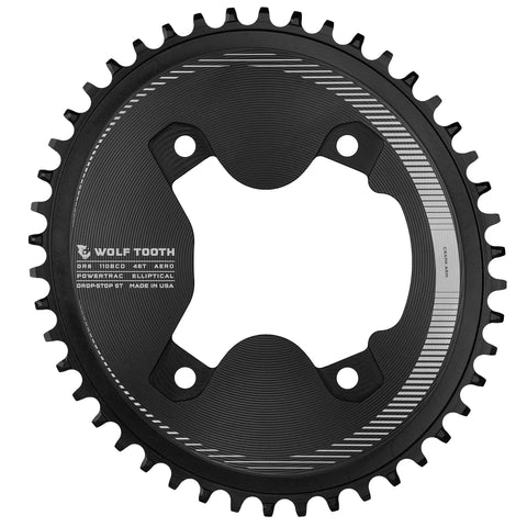 Wolf Tooth 110 BCD Asymmetric Aero Oval Chainrings 46T /