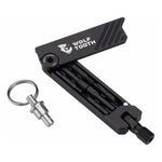 Wolf Tooth 6-Bit Hex Wrench Multi Tool with Keyring Black / One Size