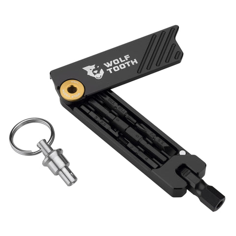 Wolf Tooth 6-Bit Hex Wrench Multi Tool with Keyring Gold / One Size