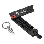 Wolf Tooth 6-Bit Hex Wrench Multi Tool with Keyring Red / One Size