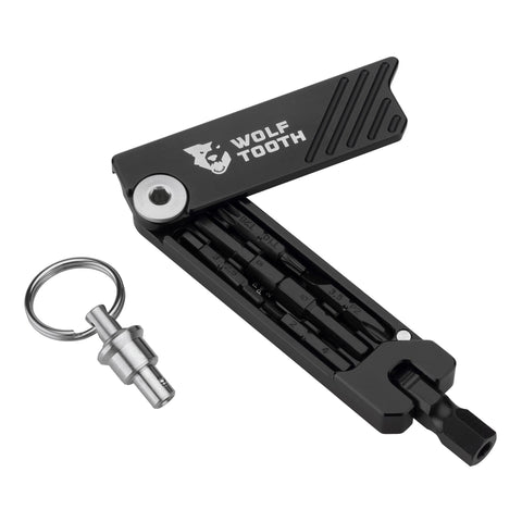 Wolf Tooth 6-Bit Hex Wrench Multi Tool with Keyring Silver / One Size