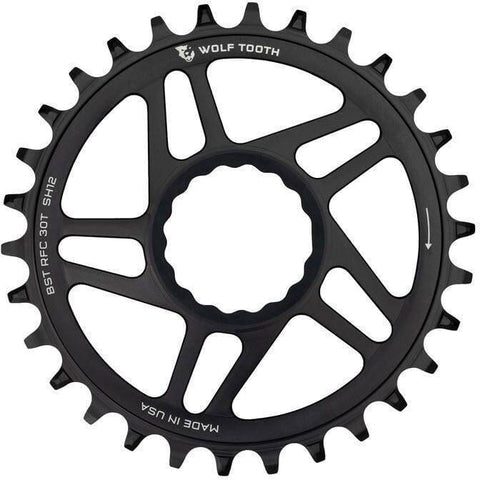 Wolf Tooth Direct Mount Round Chainring for Race Face Cinch Drop-Stop B / Boost (52mm Chainline / 3mm Offset)