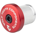 Wolf Tooth Compression Plug with Integrated Spacer Stem Cap Red / 5mm