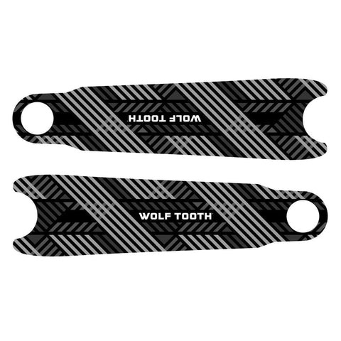 Wolf Tooth Crankskins Crank Arm Protectors Grid Black / One Size