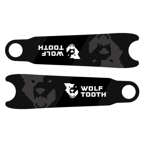 Wolf Tooth Crankskins Crank Arm Protectors Logo Black / One Size