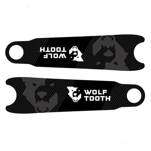 Wolf Tooth Crankskins Crank Arm Protectors Logo Black / One Size