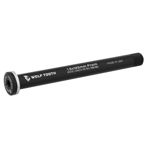 Wolf Tooth Axle for Road Forks Black / 12mm - 1.5x125mm