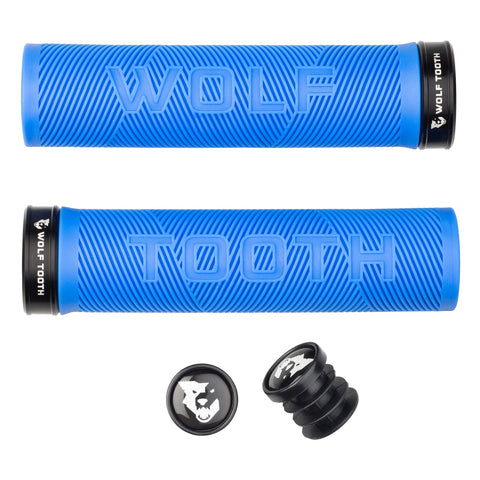 Wolf Tooth Echo Lock-On Grips - Colour Blue/Black / One Size