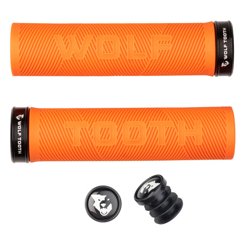 Wolf Tooth Echo Lock-On Grips - Colour Orange/Black / One Size