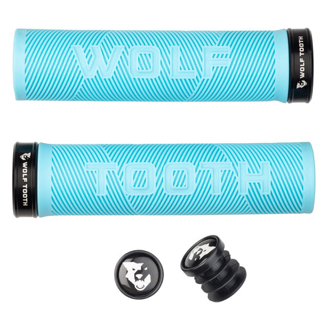 Wolf Tooth Echo Lock-On Grips - Colour Teal/Black / One Size