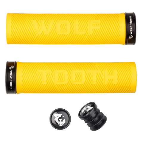 Wolf Tooth Echo Lock-On Grips - Colour Yellow/Black / One Size