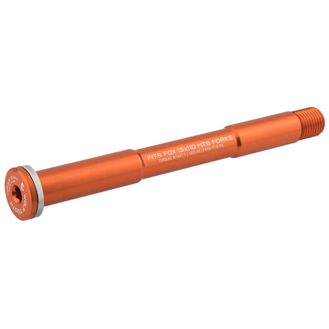 Wolf Tooth Axle for Fox Suspension Forks Orange / 15mm x 110mm