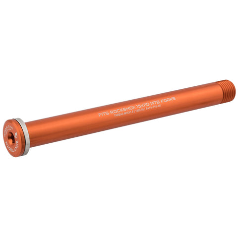 Wolf Tooth Axle for RockShox Suspension Forks Orange / 15mm x 110mm