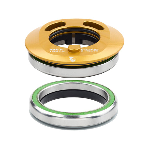 Wolf Tooth Premium Integrated Headset for ENVE In-Route System Set Gold / IS52 Upper/IS52 Lower