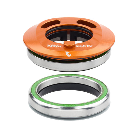 Wolf Tooth Premium Integrated Headset for ENVE In-Route System Set Orange / IS52 Upper/IS52 Lower