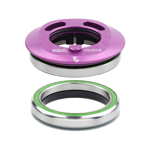 Wolf Tooth Premium Integrated Headset for ENVE In-Route System Set Ultraviolet Purple / IS52 Upper/IS52 Lower