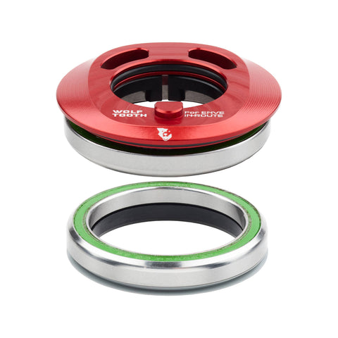 Wolf Tooth Premium Integrated Headset for ENVE In-Route System Set Red / IS52 Upper/IS52 Lower