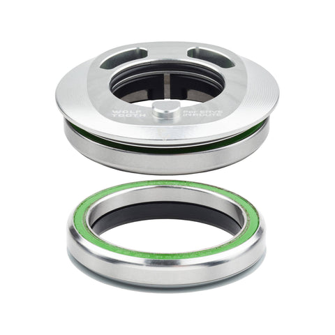 Wolf Tooth Premium Integrated Headset for ENVE In-Route System Set Raw Silver / IS52 Upper/IS52 Lower