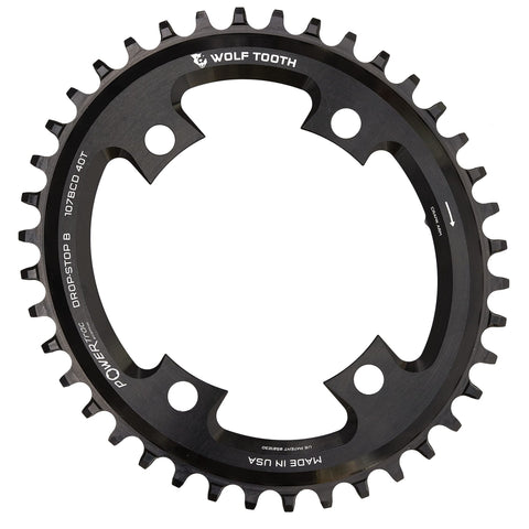 Wolf Tooth Elliptical 107 BCD Chainring for SRAM Drop Stop B / 38T