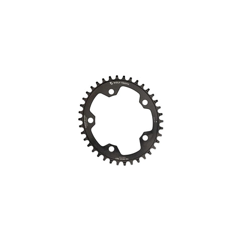 Wolf Tooth Elliptical 110 BCD Flat Top for Gravel / CX / Road Chainring Drop Stop B / 38T