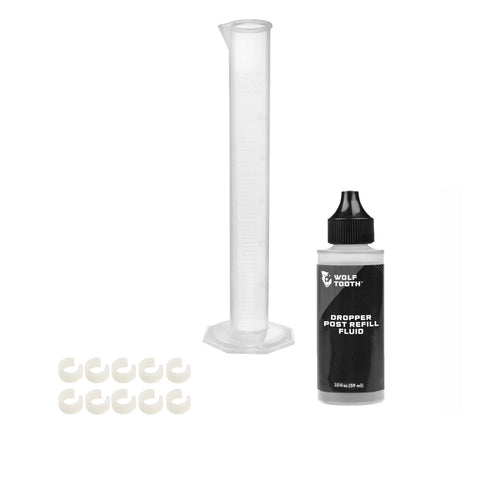 Wolf Tooth Resolve Dropper Travel Adjustment Spacers White / Spacer + Fluid Kit