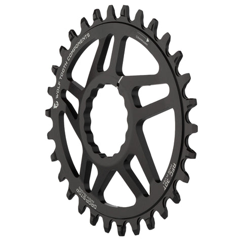 Wolf Tooth Direct Mount Round Chainring for Race Face Cinch Drop Stop A / Standard (49mm Chainline / 6mm Offset)