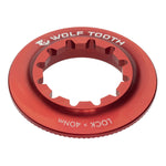 Wolf Tooth Centrelock Rotor Lockring Internal Spline Red / One Size