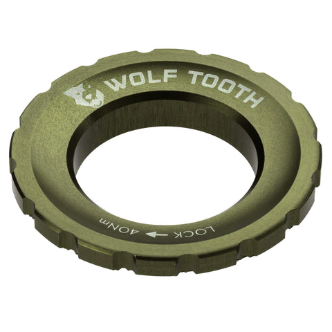 Wolf Tooth Centrelock Rotor Lockring External Spline Olive / One Size