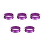 Wolf Tooth Precision Headset Spacers - 5 Pack Ultraviolet Purple / 10mm