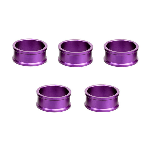 Wolf Tooth Precision Headset Spacers - 5 Pack Ultraviolet Purple / 15mm