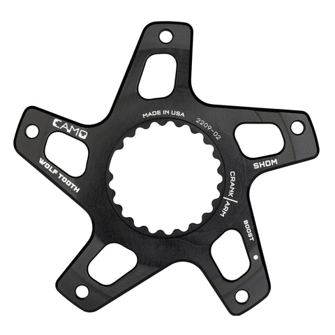 Wolf Tooth CAMO Direct Mount Spider for Shimano Black / M5 Boost (-5mm)