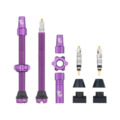 Wolf Tooth Tubeless Valve Stems Ultraviolet Purple / 60mm