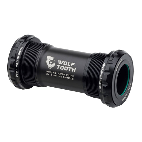 Wolf Tooth BSA Bottom Bracket Black / 24mm/Shimano