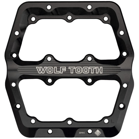 Wolf Tooth Waveform Pedals Body Black / Left Pedal - Large