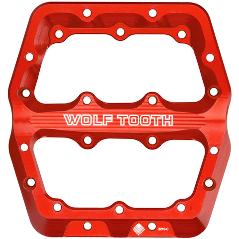 Wolf Tooth Waveform Pedals Body Red / Left Pedal - Large