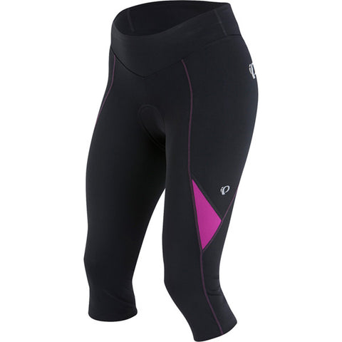 Women's Sugar Cycling 3/4 Tight, Black/Purple Wine, Size XS