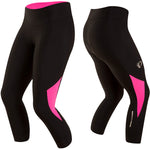 Women's SELECT Pursuit 3/4 Tight, Black/Screaming Pink, Size XS